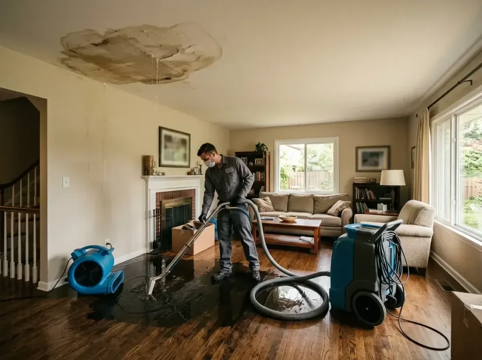 attic-pipe-burst-ceiling-drip-008 — frequently asked questions, Water Damage Restoration & Carpet Care in Sellersburg, IN